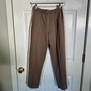 Everlane The Dream Pant in Tan/White Size S